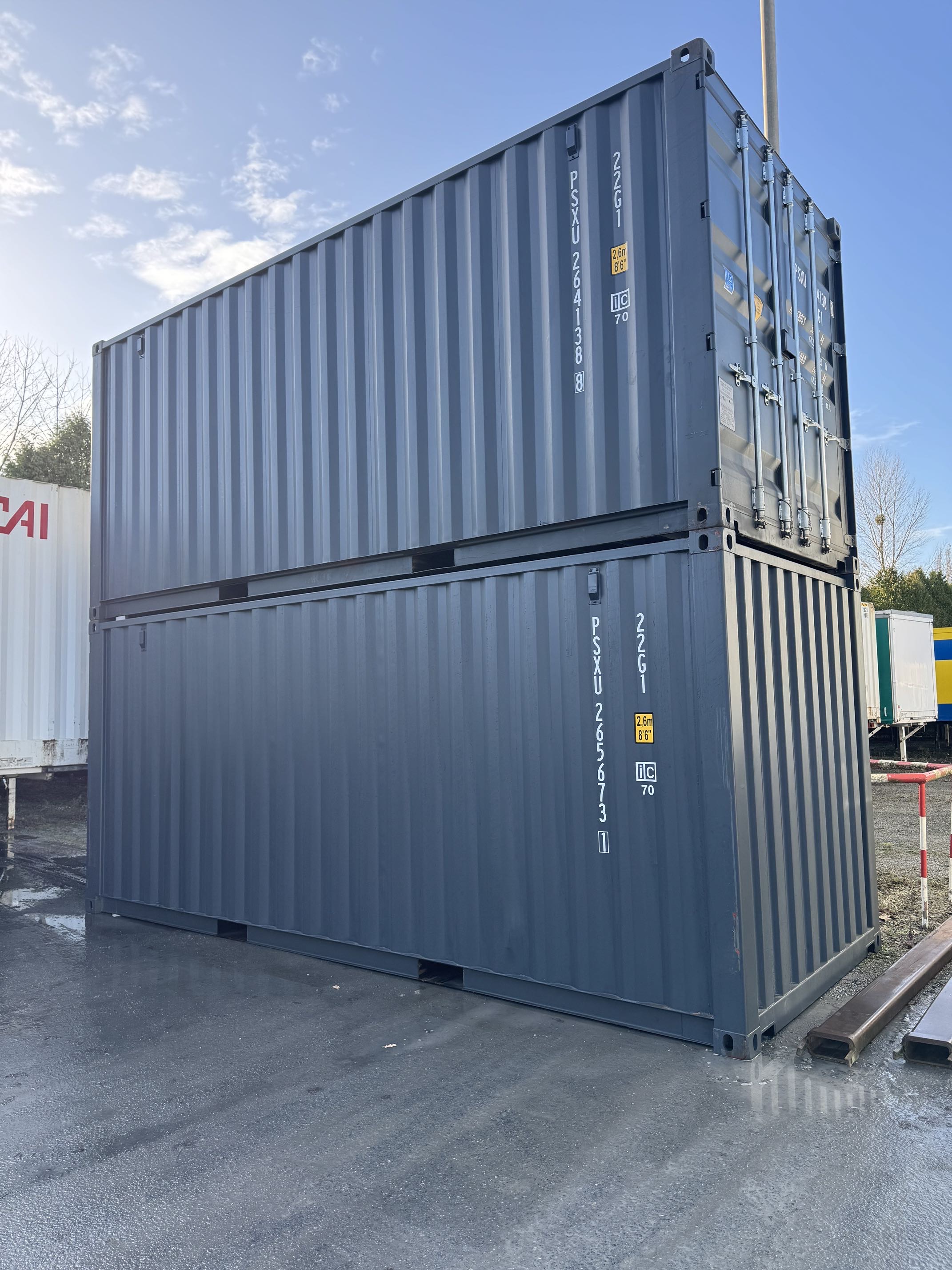 Wechselkoffer, Stahl gesickt | Seecontainer, 20 Fuß