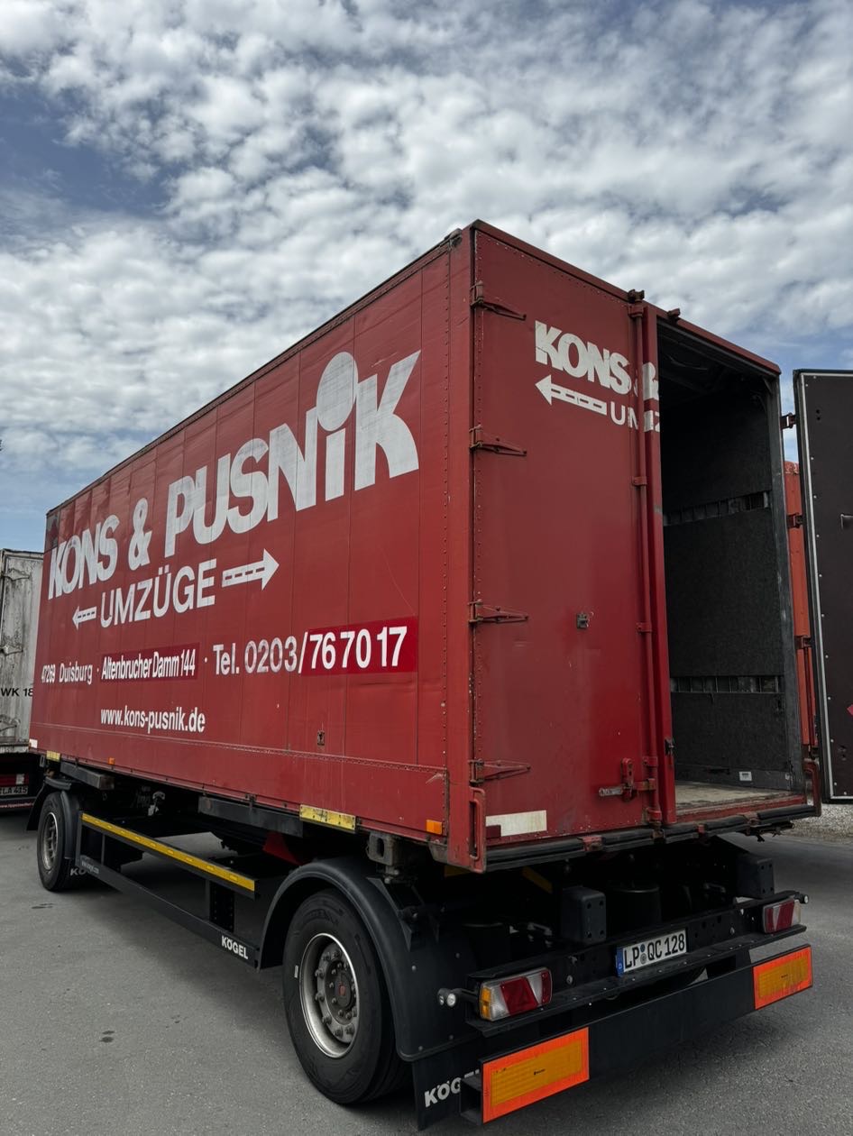 Wechselkoffer, Alu glatt | BDF-System 7.150 mm, mit Portaltür