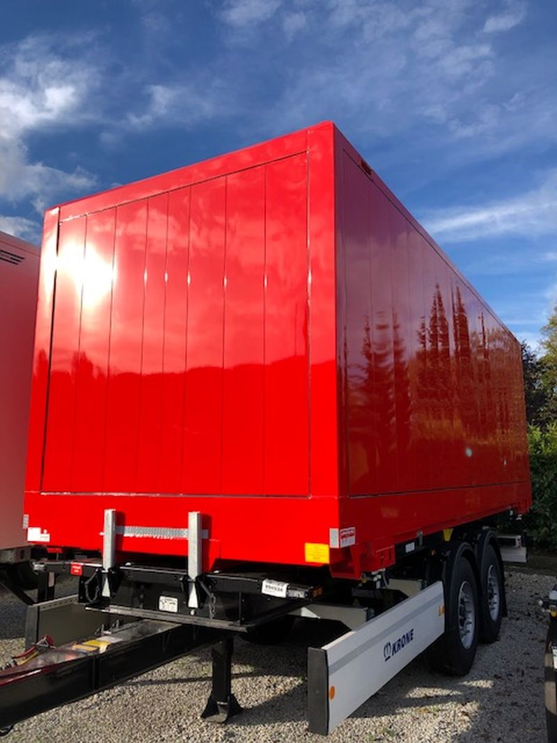 Wechselkoffer, Stahl glatt | BDF-System, 7.450 mm lang, LACK NEU!