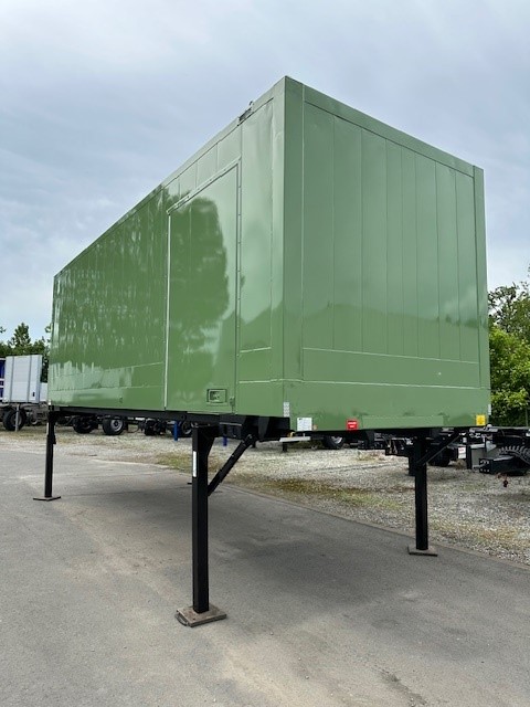 Wechselkoffer, Stahl glatt | BDF-System, 7.450 mm lang, LACK NEU!