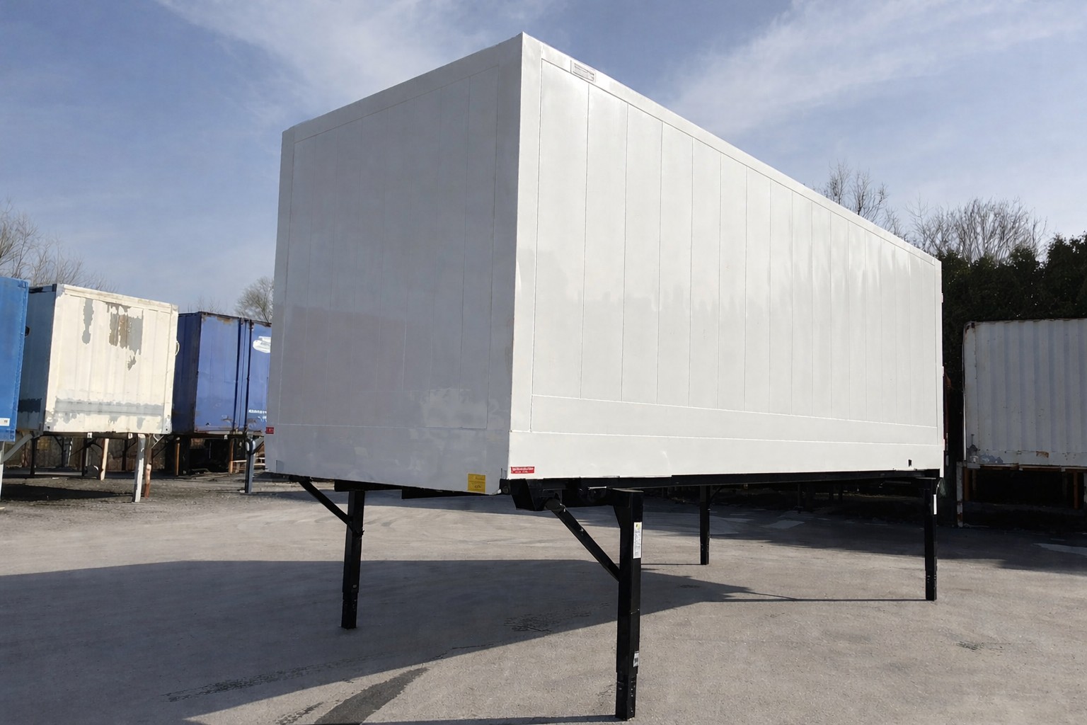 Wechselkoffer, Stahl glatt | BDF-System 7.450 mm, LACK NEU! Portaltüren NEU